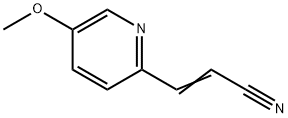 2-Propenenitrile,3-(5-methoxy-2-pyridinyl)-(9CI) Structure