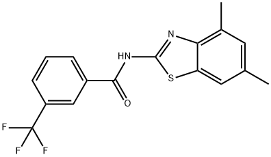 Benzamide, N-(4,6-dimethyl-2-benzothiazolyl)-3-(trifluoromethyl)-|N-(4,6-二甲基-2-苯并噻唑基)-3-(三氟甲基)苯甲酰胺