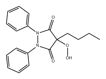 3,5-Pyrazolidinedione, 4-butyl-4-hydroperoxy-1,2-diphenyl-