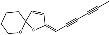 1,6-Dioxaspiro[4.5]dec-3-ene, 2-(2,4-hexadiyn-1-ylidene)-, (2E)- Structure