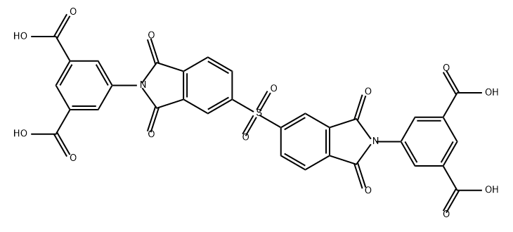 1,3-Benzenedicarboxylic acid, 5,5'-[sulfonylbis(1,3-dihydro-1,3-dioxo-2H-isoindole-5,2-diyl)]bis- (9CI) Struktur