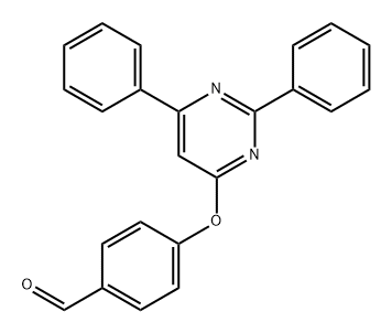 Benzaldehyde, 4-[(2,6-diphenyl-4-pyrimidinyl)oxy]-,330981-54-9,结构式