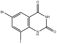 6-bromo-8-iodo-1,2,3,4-tetrahydroquinazoline-2,4-dione,33115-28-5,结构式