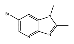 1H-Imidazo[4,5-b]pyridine, 6-bromo-1,2-dimethyl- Struktur