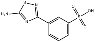 Benzenesulfonic acid, 3-(5-amino-1,2,4-thiadiazol-3-yl)- Structure