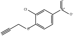 Benzene, 2-chloro-4-nitro-1-(2-propyn-1-yloxy)- Structure