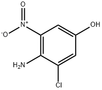 Phenol, 4-amino-3-chloro-5-nitro- Structure