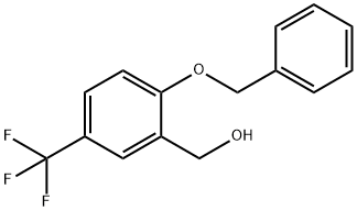 (2-(Benzyloxy)-5-(trifluoromethyl)phenyl)methanol Structure