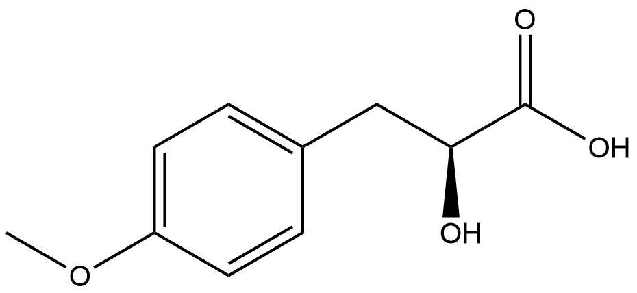 Benzenepropanoic acid, α-hydroxy-4-methoxy-, (αS)- Struktur