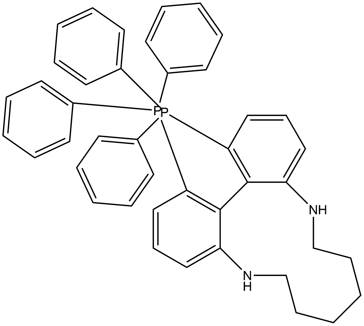 (16aR)-1,16-Bis(diphenylphosphino)-5,6,7,8,9,10,11,12-octahydrodibenzo[b,d][1,6]diazacyclododecine Structure