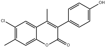 331821-39-7 2H-1-Benzopyran-2-one, 6-chloro-3-(4-hydroxyphenyl)-4,7-dimethyl-