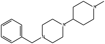Piperazine, 1-(1-methyl-4-piperidinyl)-4-(phenylmethyl)- Structure