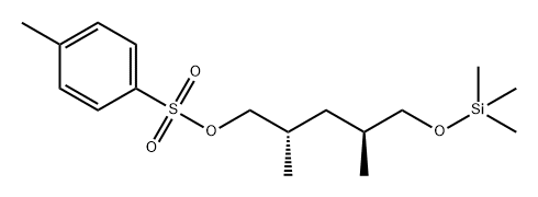 1-Pentanol, 2,4-dimethyl-5-[(trimethylsilyl)oxy]-, 1-(4-methylbenzenesulfonate), (2S,4S)- 化学構造式