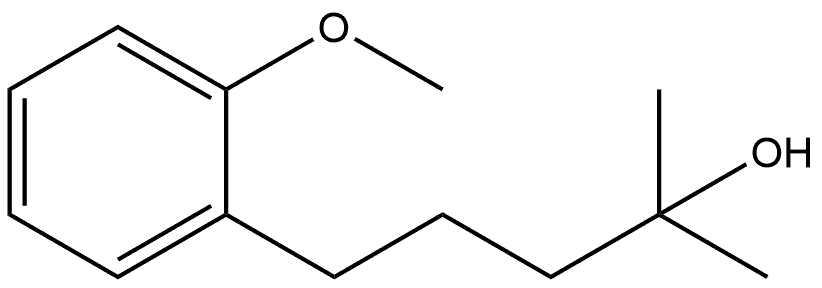 Benzenebutanol, 2-methoxy-α,α-dimethyl- Structure