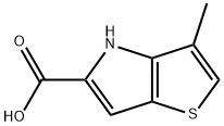 3-甲基-4H-噻吩并[3,2-B]吡咯-5-羧酸,332099-44-2,结构式