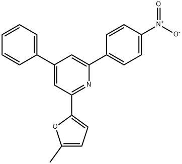 Pyridine, 2-(5-methyl-2-furanyl)-6-(4-nitrophenyl)-4-phenyl-,332103-85-2,结构式