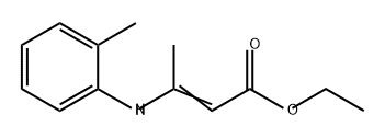 2-Butenoic acid, 3-[(2-methylphenyl)amino]-, ethyl ester Structure