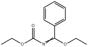 Benzenecarboximidic acid, N-(ethoxycarbonyl)-, ethyl ester Structure