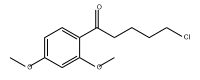 1-Pentanone, 5-chloro-1-(2,4-dimethoxyphenyl)- 结构式