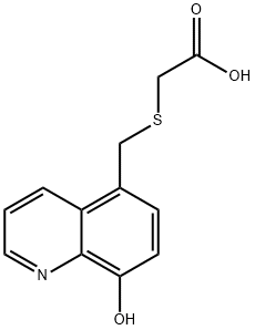 2-(((8-Hydroxyquinolin-5-yl)methyl)thio)acetic acid Structure