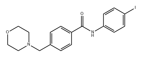 Benzamide, N-(4-iodophenyl)-4-(4-morpholinylmethyl)- 化学構造式