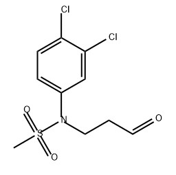 Methanesulfonamide, N-(3,4-dichlorophenyl)-N-(3-oxopropyl)- Structure