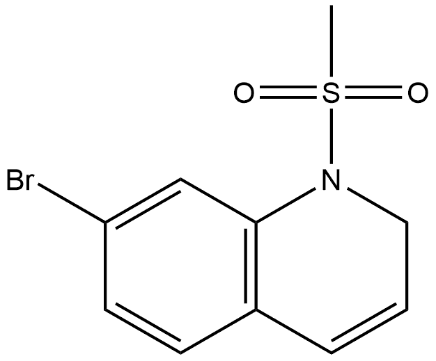 7-Bromo-1-methanesulfonyl-1,2-dihydro-quinoline Struktur