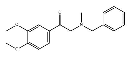 Ethanone, 1-(3,4-dimethoxyphenyl)-2-[methyl(phenylmethyl)amino]-