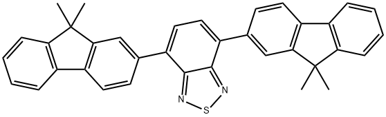 2,1,3-Benzothiadiazole, 4,7-bis(9,9-dimethyl-9H-fluoren-2-yl)- Struktur