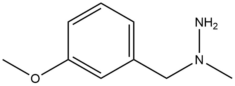 1-(3-甲氧基苄基)-1-甲基肼,33384-73-5,结构式
