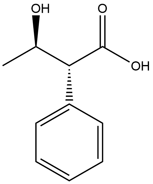 Benzeneacetic acid, α-[(1R)-1-hydroxyethyl]-, (αR)-rel- Structure