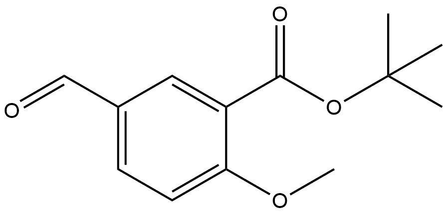 1,1-Dimethylethyl 5-formyl-2-methoxybenzoate Struktur