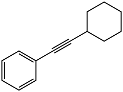 Benzene, (2-cyclohexylethynyl)- 化学構造式
