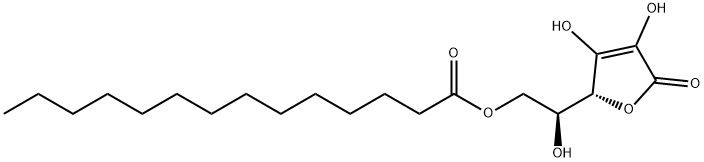 L-Ascorbic acid, 6-tetradecanoate,33425-76-2,结构式