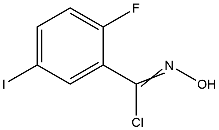 2-Fluoro-N-hydroxy-5-iodobenzimidoyl Chloride Structure