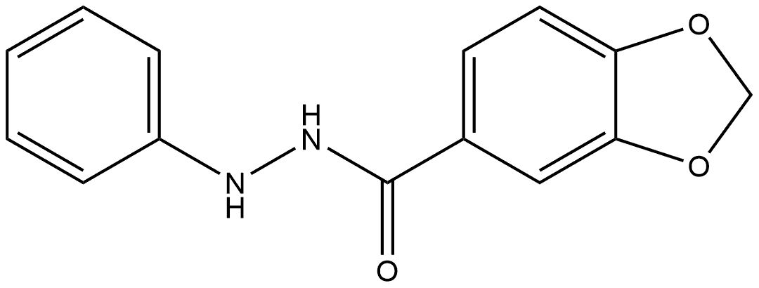 1,3-Benzodioxole-5-carboxylic acid, 2-phenylhydrazide Struktur