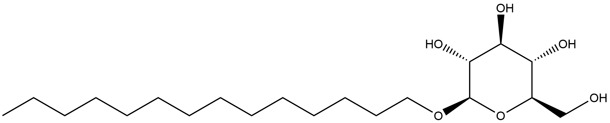 β-D-Glucopyranoside, tetradecyl Structure