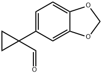 1-(2H-1,3-benzodioxol-5-yl)cyclopropane-1-carbaldehyde Struktur