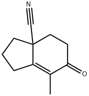 3aH-Indene-3a-carbonitrile,1,2,3,4,5,6-hexahydro-7-methyl-6-oxo-(9CI) Structure