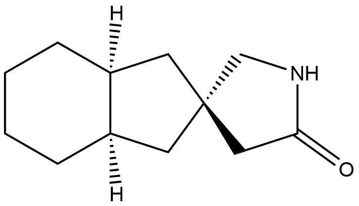 Spiro[2H-indene-2,3-pyrrolidin]-5-one, 1,3,3a,4,5,6,7,7a-octahydro-, stereoisomer (9CI) 化学構造式