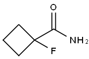 Cyclobutanecarboxamide, 1-fluoro- Structure