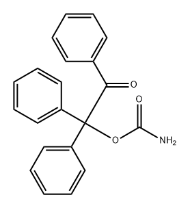 Ethanone, 2-[(aminocarbonyl)oxy]-1,2,2-triphenyl-,33664-85-6,结构式