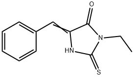 4-Imidazolidinone, 3-ethyl-5-(phenylmethylene)-2-thioxo- Structure