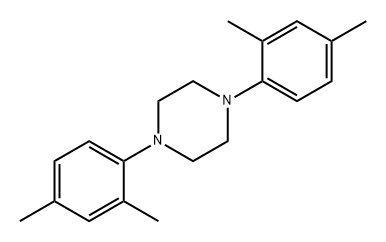 Piperazine, 1,4-bis(2,4-dimethylphenyl)-,3367-57-5,结构式