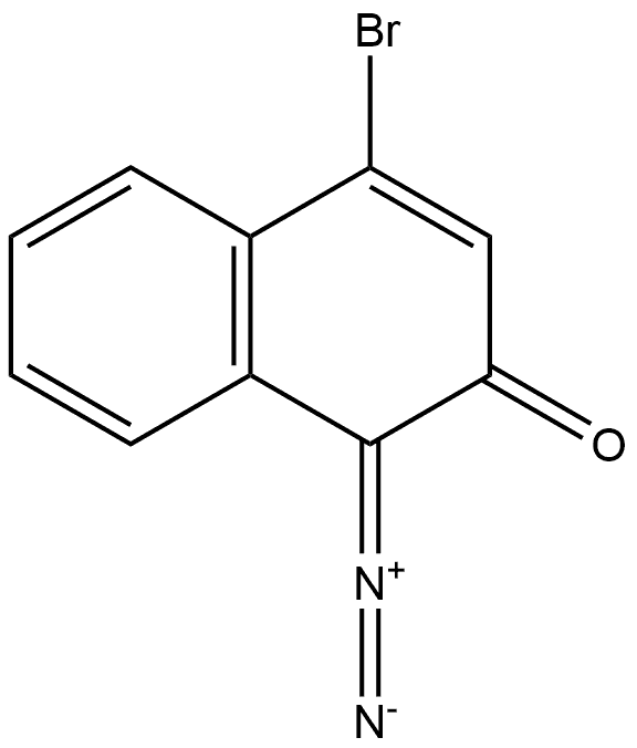 4-Bromo-1-diazo-2(1H)-naphthalenone Structure