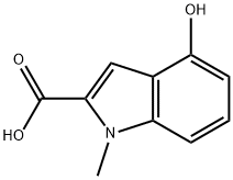 4-hydroxy-1-methyl-1H-indole-2-carboxylic acid,336783-92-7,结构式