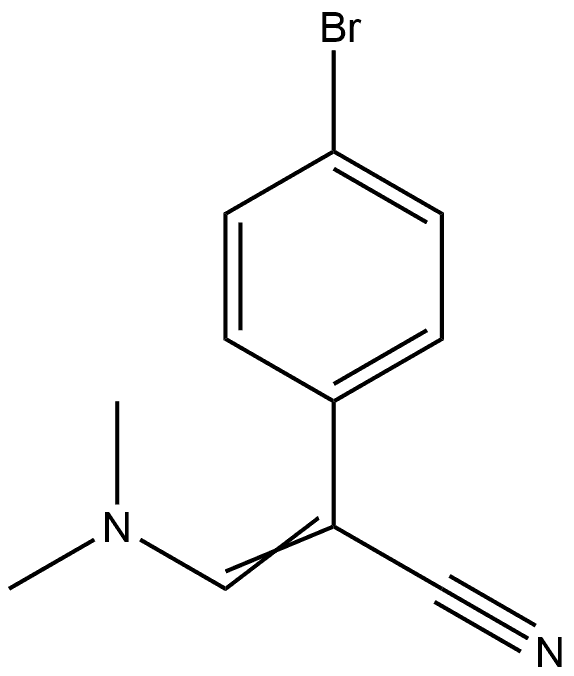 Benzeneacetonitrile, 4-bromo-α-[(dimethylamino)methylene]- 结构式