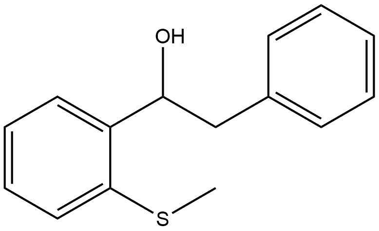 α-[2-(Methylthio)phenyl]benzeneethanol Structure