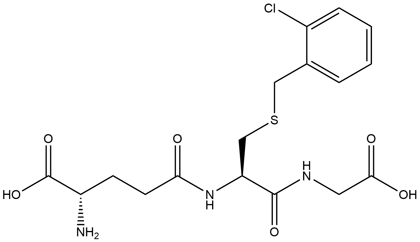 Glycine, N-[S-[(2-chlorophenyl)methyl]-N-L-γ-glutamyl-L-cysteinyl]- (9CI) Struktur