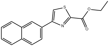 2-THIAZOLECARBOXYLIC ACID, 4-(2-NAPHTHALENYL)-, ETHYL ESTER 结构式